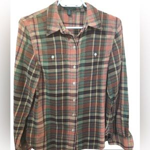 Ralph Lauren Lauren Jeans Co. Petite Medium long sleeve button up shirt